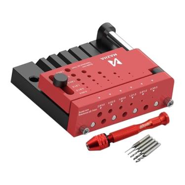 Imagem de Generic Kit de gabarito de cavilha Guia de perfuração Autocentrante Resistente de furos de metal profissional Portátil Localizador de furos de