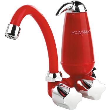 Imagem de Torneira Móvel com Filtro BMV E05 Acquabios Vermelha/Cromada