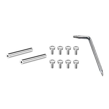 Imagem de ONEONTA Conjunto de ferramentas de substituição – 1 chave de fenda T6 Torx, 8 peças M2 x 6 parafusos Torx, 2 barras de aço inoxidável, acessórios para coleira de cachorro ONEONTA Airtag e coleira de