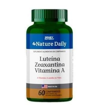 Imagem de Luteína + Zeaxantina + Vitamina A Made In Usa Nature Daily 60 Comprimidos Sidney Oliveira
