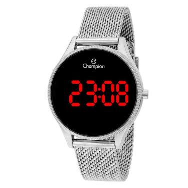 Imagem de Relógio CHAMPION feminino digital prata preto CH40133T
