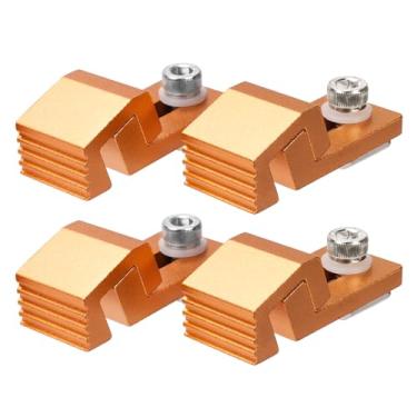 Imagem de 4 peças de garra de tigre de alumínio – Compatível com máquina 3018 Pro Max/3018 Pro Ultra CNC, T-Track e mesas de trabalho perfuradas – Ideal para usinagem CNC segura, braçadeiras laterais de perfil