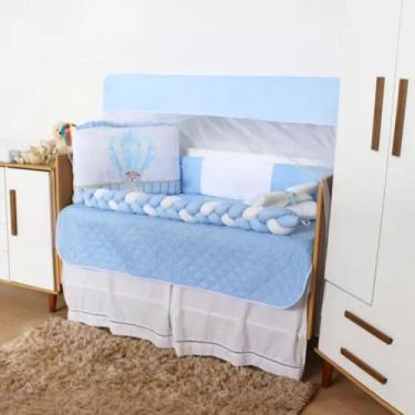 Imagem de Kit Berço com Trança Luxo 10 Peças Americano e Nacional Bebê Menina Me