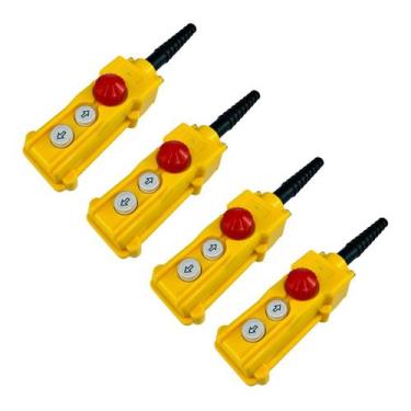 Imagem de kit 4 Botoeira Pendente Para Guincho Elétrico - LCTE