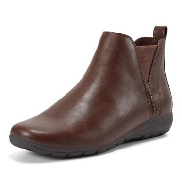 Imagem de Easy Spirit Bota feminina de cano curto, Marrom escuro, 42