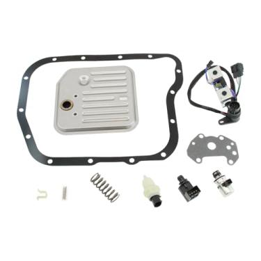 Imagem de HLUCHY Kit de junta de filtro de transmissão 48RE A500 A518 A618 46RE 47RE 48RE Substituição para Ram 1500 2500 3500 Dakota Substituição para Cherokee Chrysler 2000-up com solenoide de sensor de