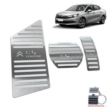 Imagem de Pedaleira + Descanso Citroen C4 Lounge Automatico Aço Inox