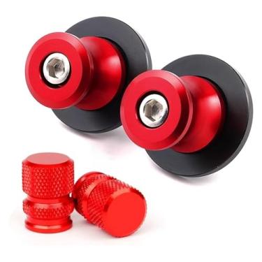 Imagem de BYYINGSUS Compatível com MT09 Tracer MT-09 2017-2023 2020 2022 Acessórios de motocicleta Acessórios de bobinas deslizantes de braço oscilante Parafusos de suporte de 6 mm (vermelho combinado)