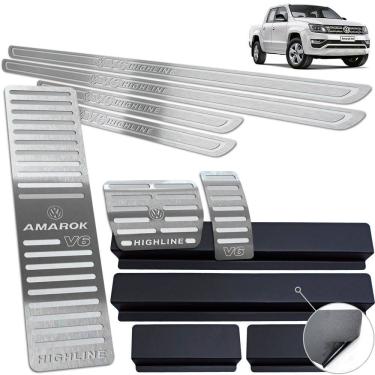 Imagem de Pedaleira Soleira Descanso Prata Amarok V6 Highline 2018 20