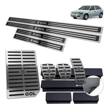 Imagem de Descanso + Pedaleiras + Soleiras Gol G4 2005 a 2014 Preto AR