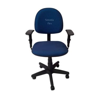 Imagem de Cadeira Executiva Giratoria Braço Regulagem Altura E Pistão