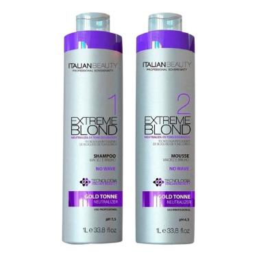 Imagem de Escova progressiva para loiras sem formol italian beauty bsk