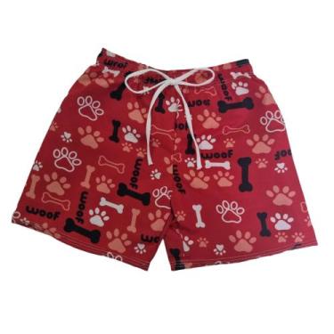 Imagem de Bermuda Infantil Menino - Estacoes da moda , Vermelho wolf, 4