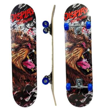 Imagem de Skate Board Infantil Funs Para Iniciante Esporte Suporta Até 50Kg 1117