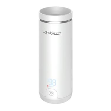Imagem de Baby Brezza Aquecedor de mamadeira portátil super rápido – 67% mais rápido – aquecedor de leite materno e aquecedor de fórmula – seguro, aquecimento uniforme – até 255 g – sem adaptadores, branco