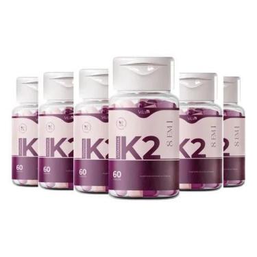 Imagem de 6 Potes Vita k2  Para Pele 60 Caps
