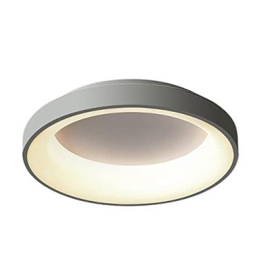 Imagem de Lustre de teto moderno de LED, luz branca superbrilhante de 6000K para ilha de cozinha e restaurante, design redondo criativo, luminária embutida para vestiários