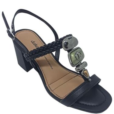 Imagem de Dakota, Sandália Dakota Feminina Pedras Decorativas (Rives Preto, BR, Adulto, Numérico, 36)