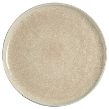 Imagem de URGDWEKJY Pratos de jantar prato redondo simples de cerâmica prato de restaurante prato de carne prato de sobremesa prato de comida ocidental prato de massa para casa prato lateral prato de jantar