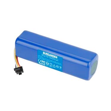 Imagem de BURGARDEN Bateria de substituição de 14,4V 6700mAh para Xiaomi Roborock S50 S51 S55 S4 S5 S6 S7 E20 E25 E4 E25 E35 C10 T6 T60 T65 Max T4 T6 Aspirador de pó, célula de bateria de íon de lítio