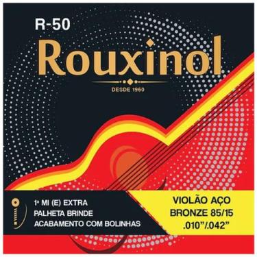 Imagem de Encordoamento Violão Aço R50 Rouxinol .010 + Brinde