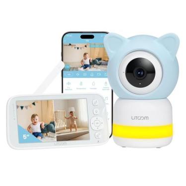 Imagem de Monitor de bebê litokam 5" 4MP 1080P Sem WiFi, alcance de 300m