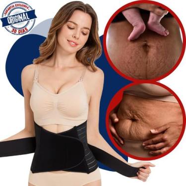 Imagem de Cinta Abdominal Ergo Press com tiras autocolantes Ajustável de Compres