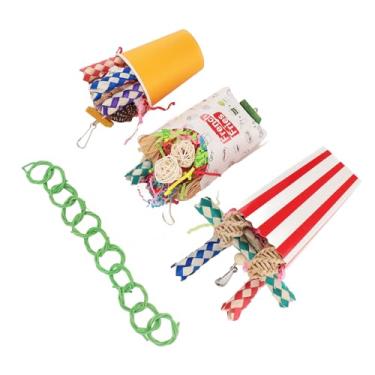 Imagem de Zerodis Copo de Forrageamento Colorido Brinquedo Produtos para Animais de Estimação Suprimentos para Pássaros Brinquedos para Pássaros de Trituração para Periquitos Calopsitas Periquitos Pombinhos