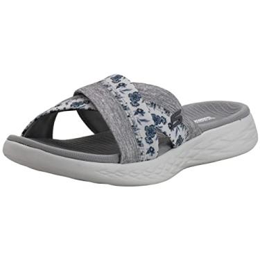 Imagem de Skechers Women's Performance, On The GO 600 - Blooms Sandal, White/Grey, 7 W US