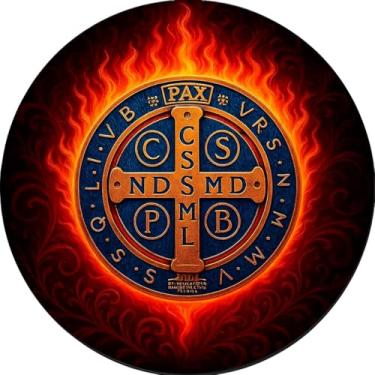 Imagem de Capa para estepe Ecosport Crossfox Cruz Sagrada São Bento CN761 - Lorben