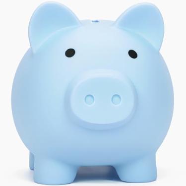 Imagem de Mealheiro para Sbrvaniy Cofrinho para meninos e meninas Meu primeiro cofre de dinheiro de plástico inquebrável P/M/G tamanho decoração poupança Natal, Páscoa, presente de aniversário