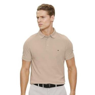 Imagem de Camisa Polo Tommy Hilfiger Tech Piquet Regular Caqui-Masculino