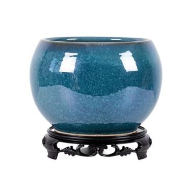 Imagem de Vasos de plantas Vaso de flores nórdico simples cerâmica para ambientes internos com base esférica grande vaso plantas