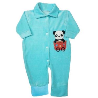 Imagem de Macacão Bebê Plush Macio Quentinho Inverno Menina e Menino - Koala Bab