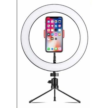 Imagem de Iluminador Ring Light 20Cm Maquiagem Selfie Gravação Vídeo 8 Polegadas