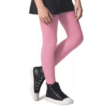 Imagem de Meia Calça Infantil Fio 80 Selene Quentinha Para Inverno, Rosa, EG