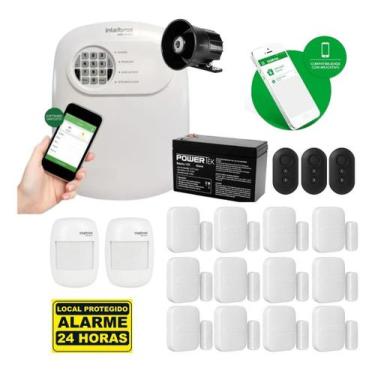 Imagem de Kit Alarme Intelbras 12 Sensores Magnético E 2 Infravermelho