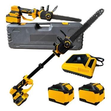 Imagem de Motosserra Brushless 50v 12 Polegadas 2 Bateria Com Extensor Amarelo -