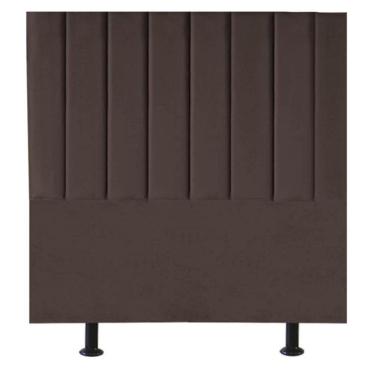 Imagem de Cabeceira Estofada De Cama Casal Box 140 Cm Marina Corino marrom