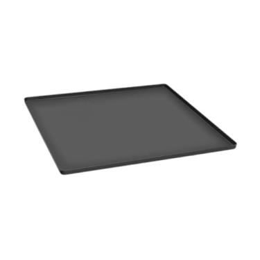 Imagem de Generic Tapete de silicone para mini geladeira, protetor para colocar embaixo da máquina de lavar, fácil de limpar, bandeja coletora de para mini, Preto