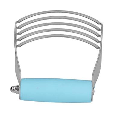 Imagem de Tnfeeon Cortador de Pastelaria, Liquidificador de Massa de Aço Inoxidável Resistente, Perfeito para Mistura de Pastelaria, Bolo e Pizza, Ferramenta de Cozimento Ideal para Chefs Domésticos e (Azul)