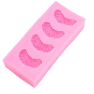Imagem de ZJchao Fatia de Tangerina Padrão de Doces de Silicone 4 Cavidades Molde de Fondant de Frutas para Cozimento de Chocolate Decoração de Bolo Topper de Cupcake para Festas Temáticas