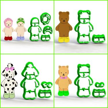 Imagem de Cortador Kit Bobbie Goods Mod 3 Modular - 4 Modelos Tamanho Kit