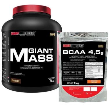 Imagem de Kit Giant Mass 3 Kg+ Bcaa 4.5 1Kg - Bodybuilders
