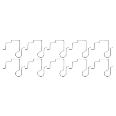 Imagem de YWBL-WH 50 Pçs Luz de Natal Calha Gancho de Aço Inoxidável à Prova de Intempéries Cabide para C5 C7 C9 Luzes da Corda Interior Ao Ar Livre Decoração de Natal