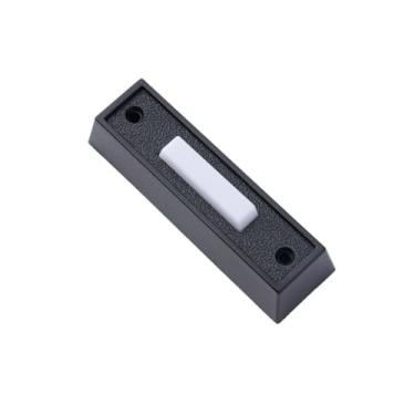 Imagem de Botão de campainha iluminado, botão de pressão de campainha de porta iluminado por LED, luz LED embutida com fio, campainha montada na parede