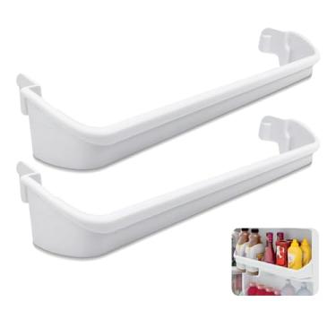 Imagem de HLZDS 240534701 Barra de prateleira de porta de geladeira (pacote com 2) compatível com geladeira Frigidaire Kenmore Crosley, substitui AP3214631, PS734936, 948952, EAP734936 barra de retenção de