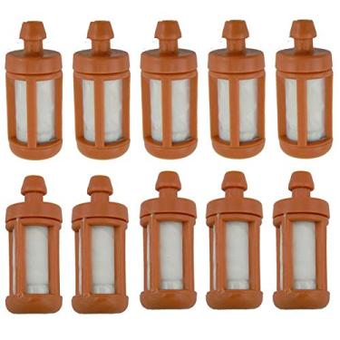 Imagem de Hippotech Pacote de 10 peças de filtro de combustível com ID de 8,5 mm para STIHL 026 029 034 036 038 039 044 046 066 088 MS260 MS290 MS310 MS340 MS360 MS380 MS380 1 MS39 0 MS440 MS441 MS460 MS640