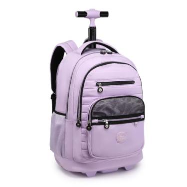 Imagem de Mochila Rodinha Kika Notebook Escolar Juvenil Costa Grande (Lilás)