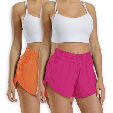 Imagem de Kit 2 SHORTS TACTEL FEMININO Bolsos Academia Corrida Bermuda 1066 COR:;TAMANHO:M;Gênero:Feminino-Feminino